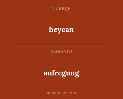 aufregung - heycan