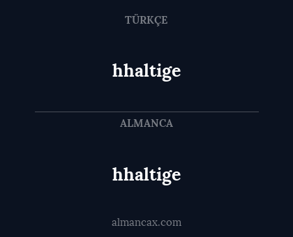 hhaltige - hhaltige