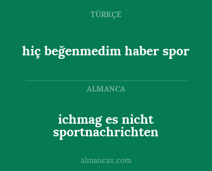 hiç beğenmedim haber spor - ichmag es nicht sportnachrichten