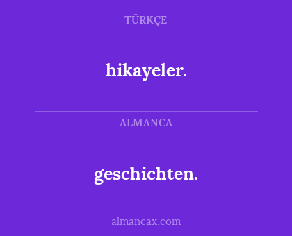 geschichten. - hikayeler.