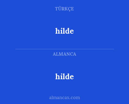 hilde - hilde