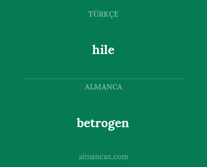 betrogen - hile