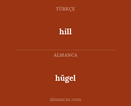 hügel - hill