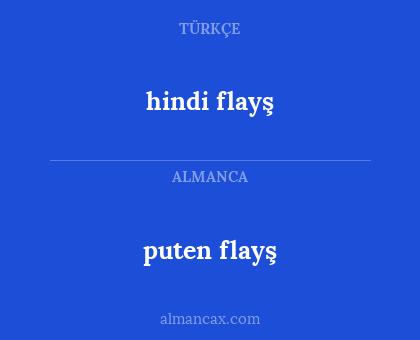 hindi flayş - puten flayş