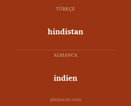 hindistan - indien
