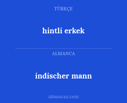 hintli erkek - indischer mann