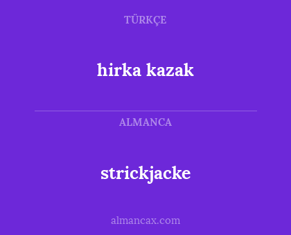 hirka kazak - strickjacke