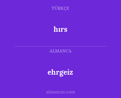ehrgeiz - hırs