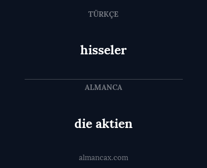 die aktien - hisseler
