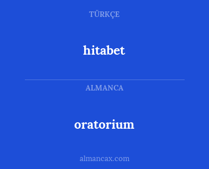 hitabet - oratorium