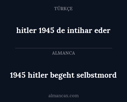1945 hitler begeht selbstmord - hitler 1945 de intihar eder