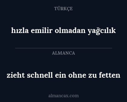 hızla emilir olmadan yağcılık - zieht schnell ein ohne zu fetten