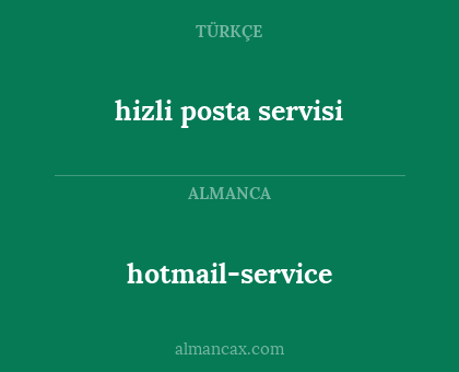 hizli posta servisi - hotmail-service