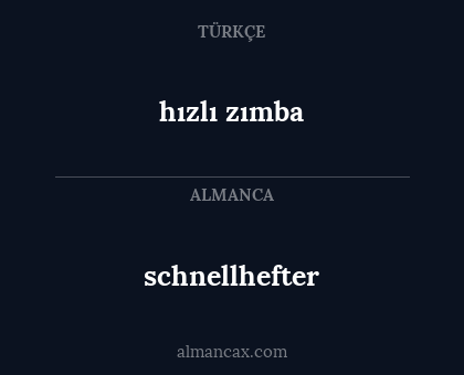 schnellhefter - hızlı zımba