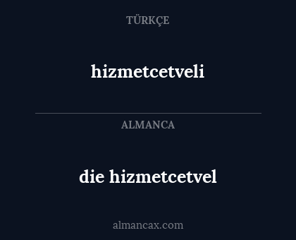 die hizmetcetvel - hizmetcetveli