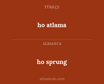 ho sprung - ho atlama