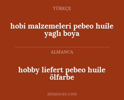 hobby liefert pebeo huile ölfarbe - hobi malzemeleri pebeo huile yaglı boya