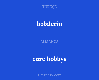 hobilerin - eure hobbys
