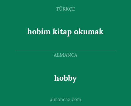 hobim kitap okumak - hobby
