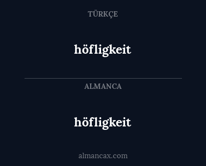 höfligkeit - höfligkeit