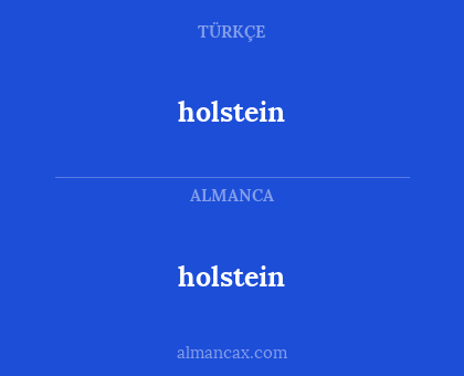 holstein - holstein