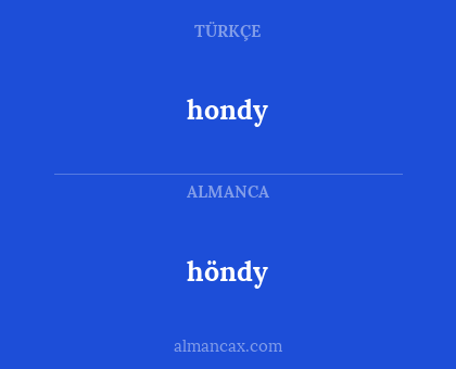 höndy - hondy