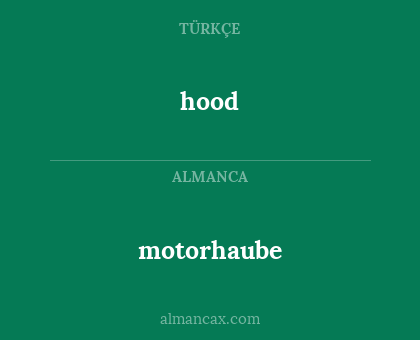 motorhaube - hood