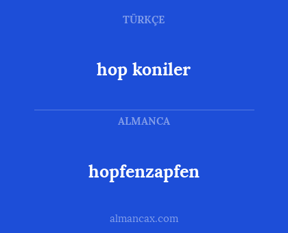 hopfenzapfen - hop koniler