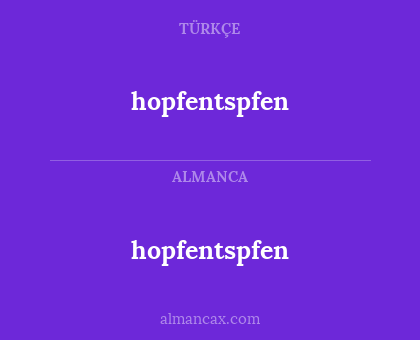 hopfentspfen - hopfentspfen