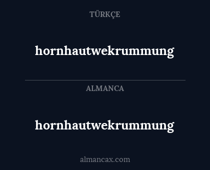 hornhautwekrummung - hornhautwekrummung