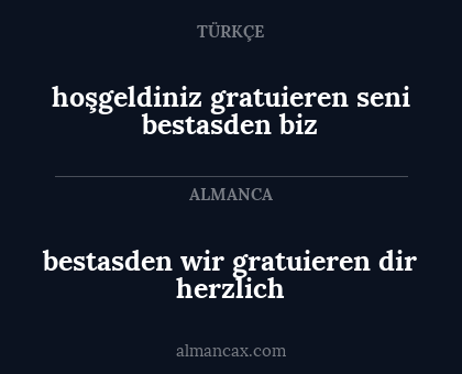 hoşgeldiniz gratuieren seni bestasden biz - bestasden wir gratuieren dir herzlich