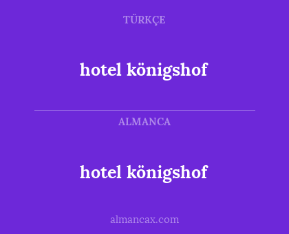 hotel königshof - hotel königshof