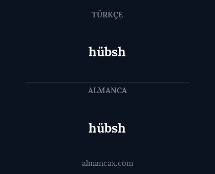 hübsh - hübsh