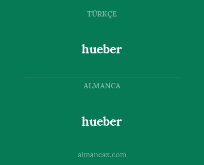 hueber - hueber