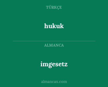 imgesetz - hukuk