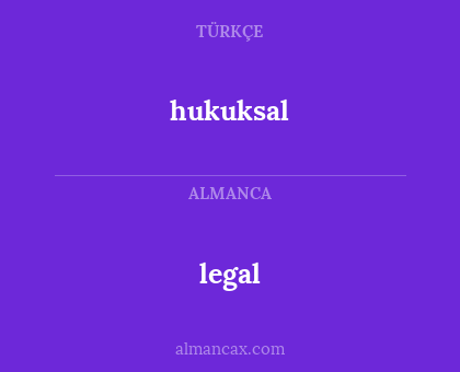 hukuksal - legal
