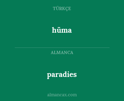 paradies - hüma