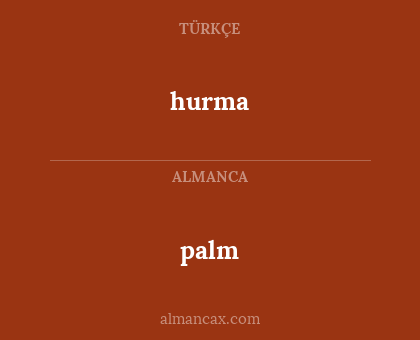 palm - hurma