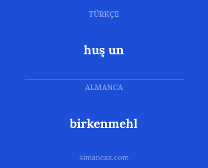 huş un - birkenmehl