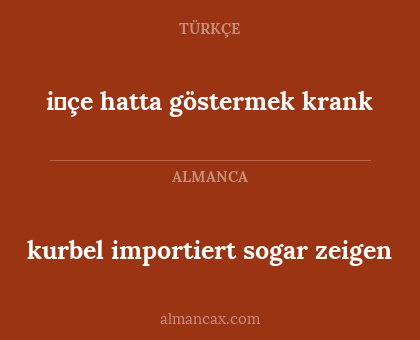 i̇çe hatta göstermek krank - kurbel importiert sogar zeigen