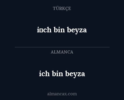 i̇ch bin beyza - ich bin beyza