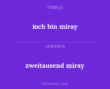 zweitausend miray - i̇ch bin miray