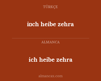 ich heibe zehra - i̇ch heibe zehra