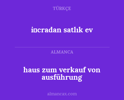 i̇cradan satlık ev - haus zum verkauf von ausführung