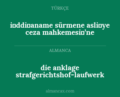 i̇ddi̇aname
sürmene asli̇ye ceza mahkemesi̇’ne - die anklage 
strafgerichtshof-laufwerk