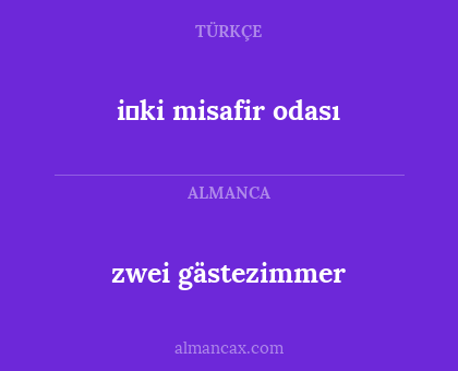 zwei gästezimmer - i̇ki misafir odası