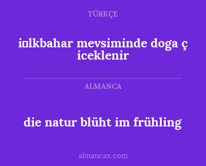 die natur blüht im frühling - i̇lkbahar mevsiminde doga ç
iceklenir