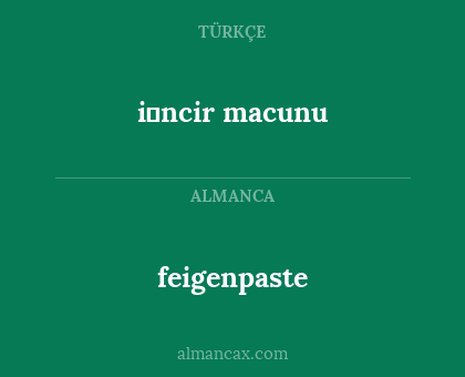 feigenpaste - i̇ncir macunu