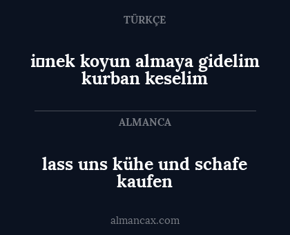 i̇nek koyun almaya gidelim kurban keselim - lass uns kühe und schafe kaufen