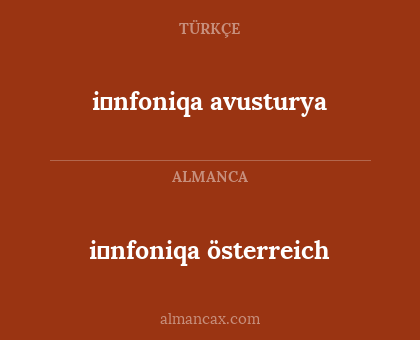 i̇nfoniqa österreich - i̇nfoniqa avusturya